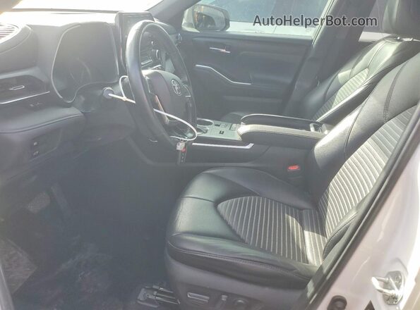 5TDLZRAH1MS049612 2021 TOYOTA HIGHLANDER White წინა სალონის ხედი