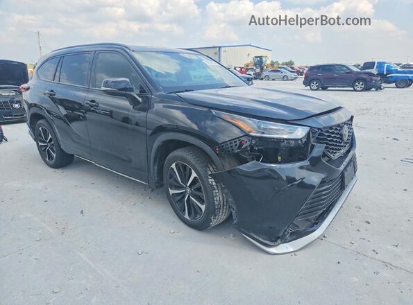 5TDLZRAH3MS050521 2021 TOYOTA HIGHLANDER Black Front right