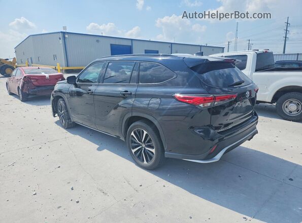 5TDLZRAH3MS050521 2021 TOYOTA HIGHLANDER Black Rear left