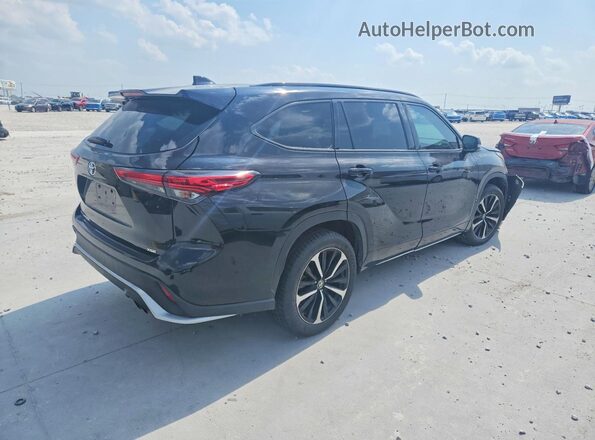 5TDLZRAH3MS050521 2021 TOYOTA HIGHLANDER Black Rear right