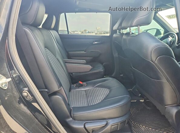 5TDLZRAH3MS050521 2021 TOYOTA HIGHLANDER Black Rear interior view