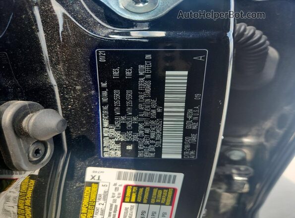 5TDLZRAH3MS050521 2021 TOYOTA HIGHLANDER Black VIN sticker view