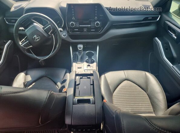 5TDLZRAH3MS050521 2021 TOYOTA HIGHLANDER Black Dashboard view