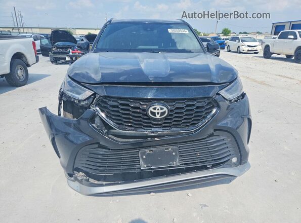 5TDLZRAH3MS050521 2021 TOYOTA HIGHLANDER Black Front view