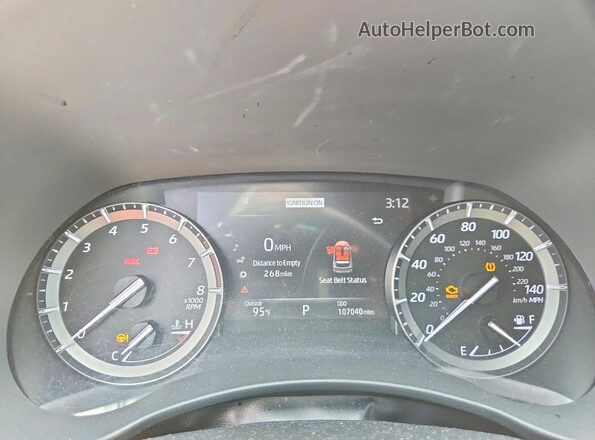 5TDLZRAH5MS031954 2021 TOYOTA HIGHLANDER Silver Вид щитка приладів