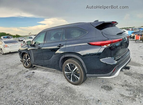 5TDLZRAH6MS085716 2021 TOYOTA HIGHLANDER Black Задня ліва чверть