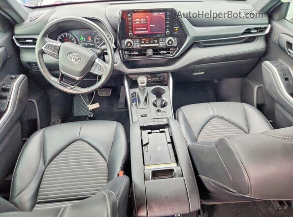 5TDLZRAH6MS085716 2021 TOYOTA HIGHLANDER Black Вид панелі приладів