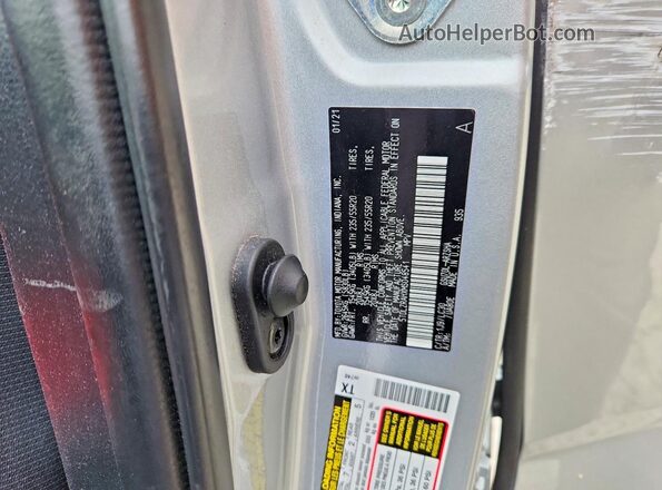 5TDLZRAHXMS048541 2021 TOYOTA HIGHLANDER Silver Widok komory silnika