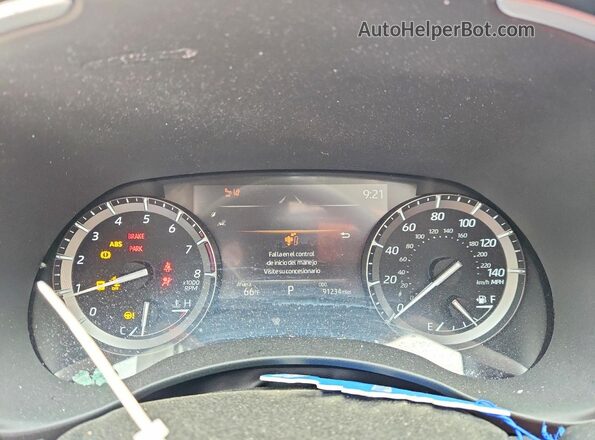 5TDLZRAHXMS048541 2021 TOYOTA HIGHLANDER Silver Widok zestawu wskaźników