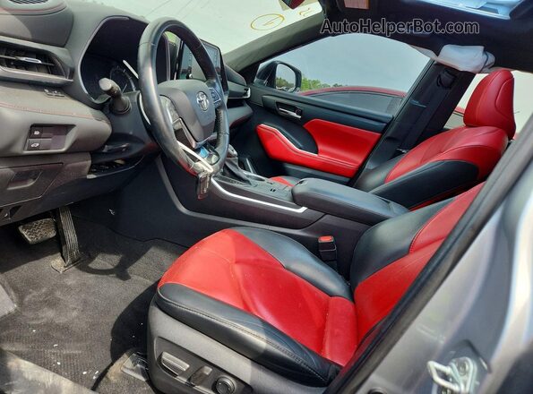 5TDLZRAHXMS048541 2021 TOYOTA HIGHLANDER Silver Widok wnętrza z przodu