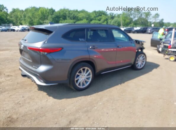 5TDLZRBH0NS242348 2022 TOYOTA HIGHLANDER Gray Rear right