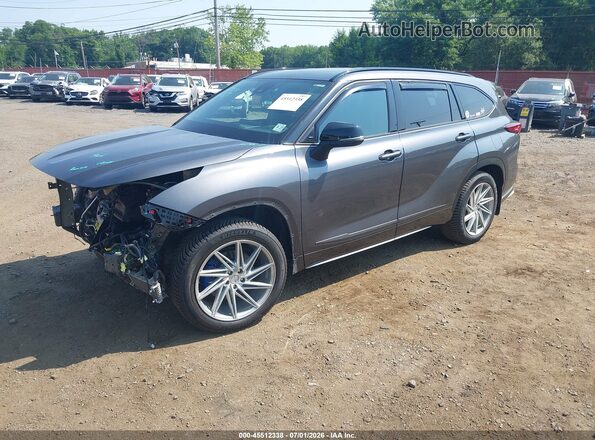 5TDLZRBH0NS242348 2022 TOYOTA HIGHLANDER Gray Front left