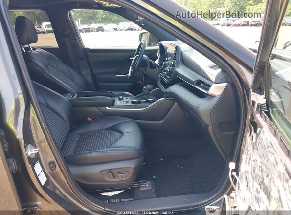 5TDLZRBH0NS242348 2022 TOYOTA HIGHLANDER Gray Front interior view