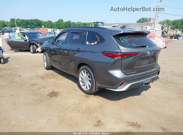 5TDLZRBH0NS242348 2022 TOYOTA HIGHLANDER Gray Rear left