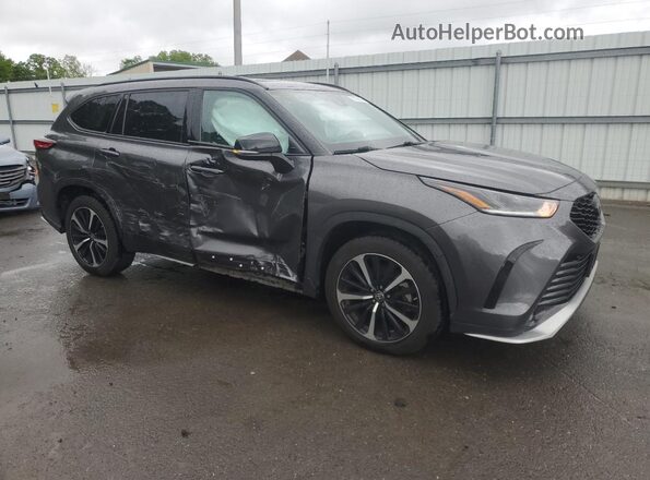 5TDLZRBH2MS089017 2021 TOYOTA HIGHLANDER Gray Delantero derecho