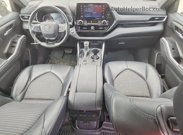 5TDLZRBH4MS150271 2021 TOYOTA HIGHLANDER Black წინა პანელის ხედი