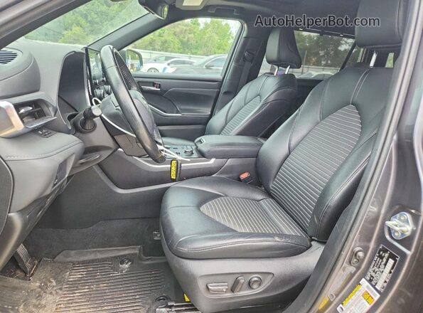 5TDLZRBH4MS150271 2021 TOYOTA HIGHLANDER Black წინა სალონის ხედი