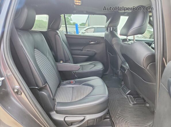 5TDLZRBH4MS150271 2021 TOYOTA HIGHLANDER Black უკანა სალონის ხედი