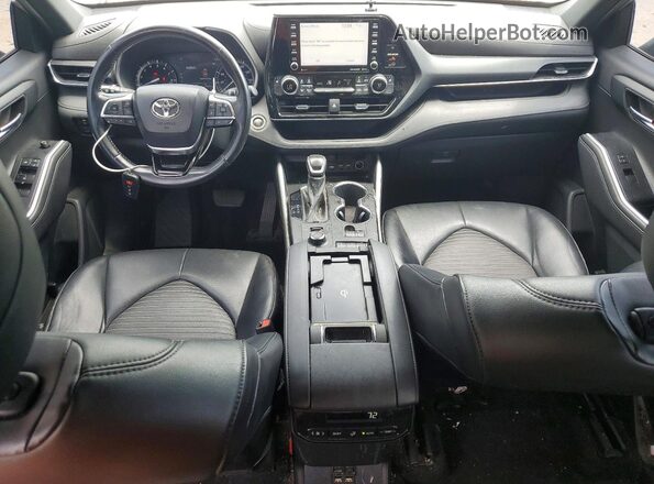 5TDLZRBH9MS088480 2021 TOYOTA HIGHLANDER Silver წინა პანელის ხედი