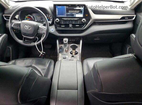 5TDXBRCH5MS022092 2021 TOYOTA HIGHLANDER Blue Vista del salpicadero