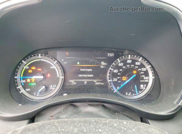 5TDXBRCH5MS022092 2021 TOYOTA HIGHLANDER Blue Vista del cuadro de instrumentos