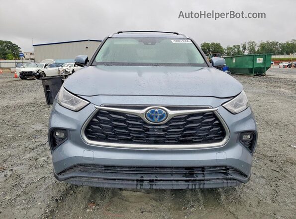 5TDXBRCH5MS022092 2021 TOYOTA HIGHLANDER Blue Vista frontal