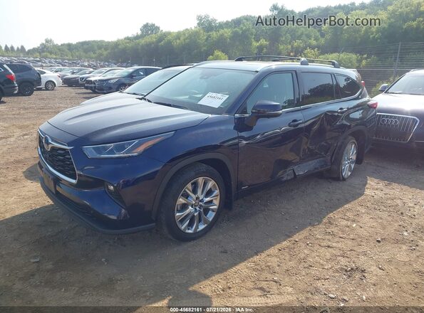 5TDXBRCH6PS596589 2023 TOYOTA HIGHLANDER Blue Передня ліва чверть