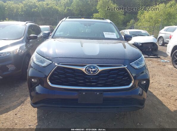 5TDXBRCH6PS596589 2023 TOYOTA HIGHLANDER Blue Вид щитка приладів