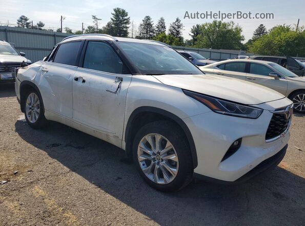 5TDXBRCH7MS531164 2021 TOYOTA HIGHLANDER Белый Передняя правая четверть