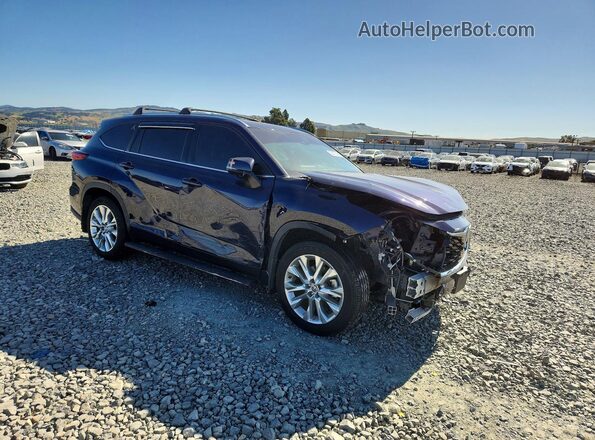 5TDXBRCHXMS524290 2021 TOYOTA HIGHLANDER Blue Առջևի աջ