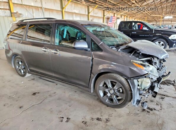 5TDXK3DC7GS743079 2016 TOYOTA SIENNA Серый Передняя правая четверть