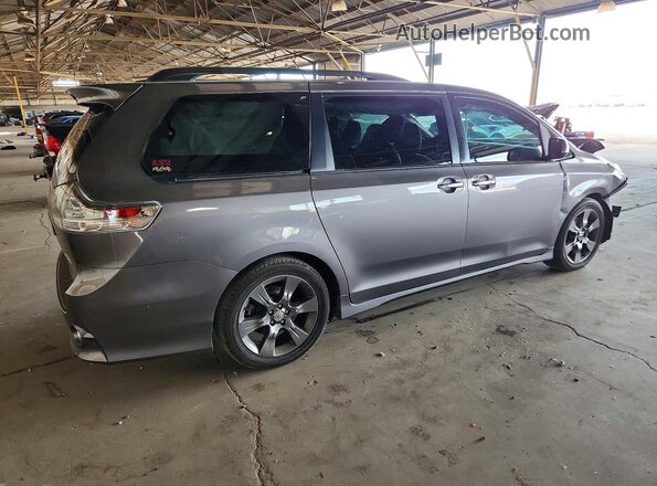 5TDXK3DC7GS743079 2016 TOYOTA SIENNA Серый Задняя правая четверть