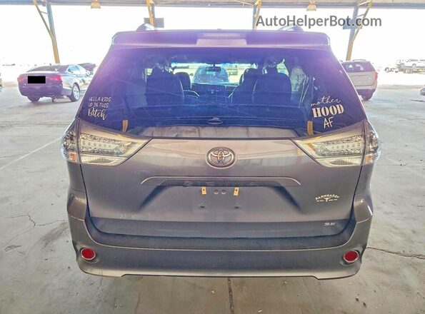 5TDXK3DC7GS743079 2016 TOYOTA SIENNA Серый Вид сзади