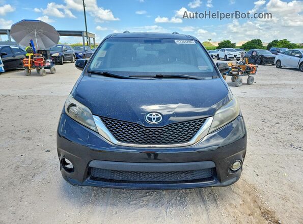 5TDXK3DCXGS698168 2016 TOYOTA SIENNA Black Widok z przodu