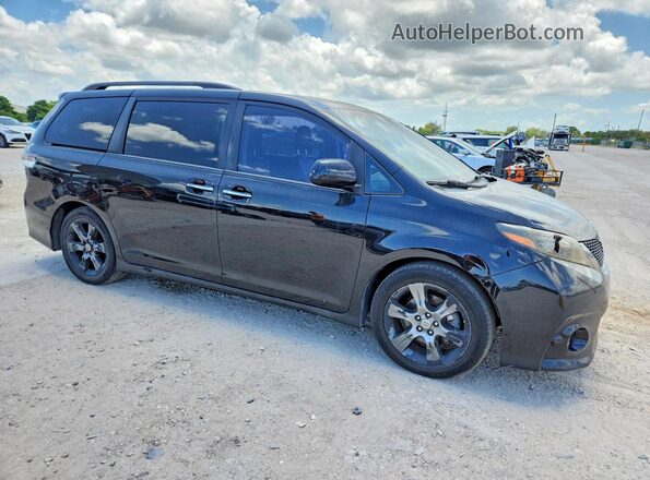 5TDXK3DCXGS698168 2016 TOYOTA SIENNA Black Przód prawy