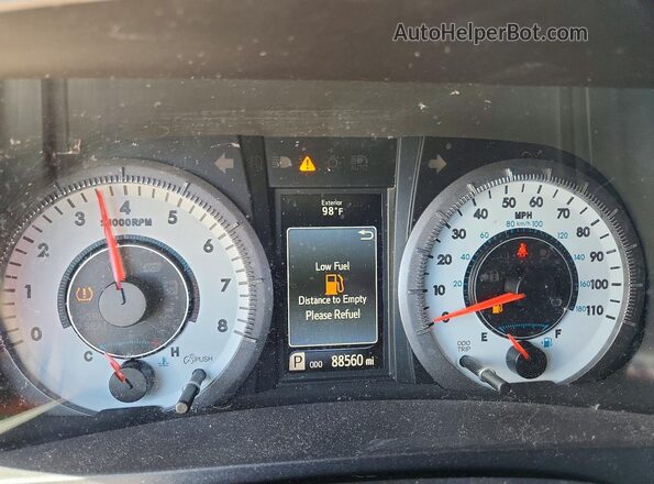 5TDXK3DCXGS698168 2016 TOYOTA SIENNA Black Widok zestawu wskaźników