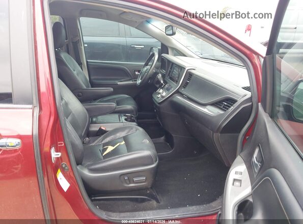 5TDXK3DCXGS763715 2016 TOYOTA SIENNA Maroon Вид салону спереду