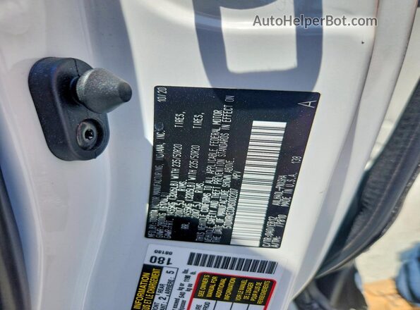5TDXRKEC0MS002207 2021 TOYOTA SIENNA White VIN sticker view