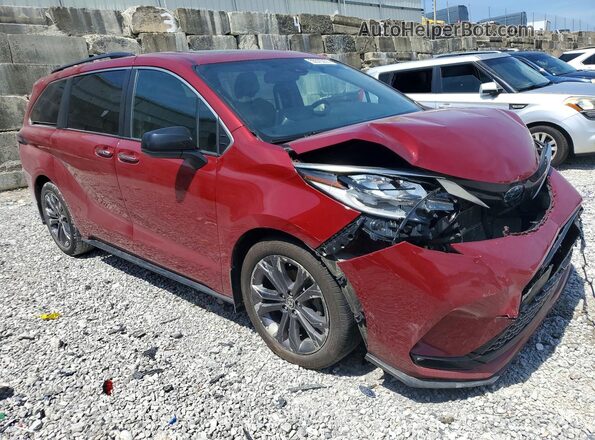 5TDXRKEC1NS132658 2022 TOYOTA SIENNA Maroon Delantero derecho
