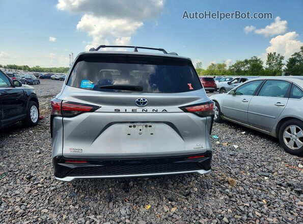 5TDXRKEC2NS085401 2022 TOYOTA SIENNA Серебряный Вид сзади