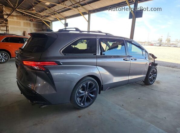 5TDXRKEC7NS092019 2022 TOYOTA SIENNA Gray უკანა მარჯვენა