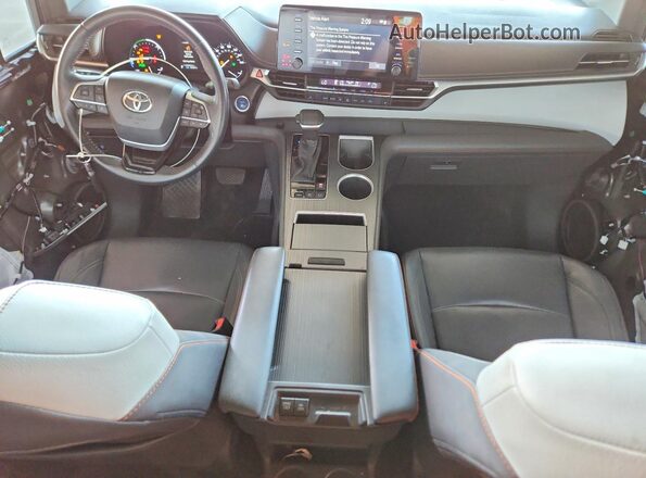 5TDXRKEC7NS092019 2022 TOYOTA SIENNA Gray წინა პანელის ხედი
