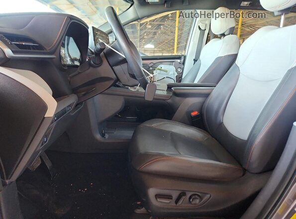 5TDXRKEC7NS092019 2022 TOYOTA SIENNA Gray წინა სალონის ხედი