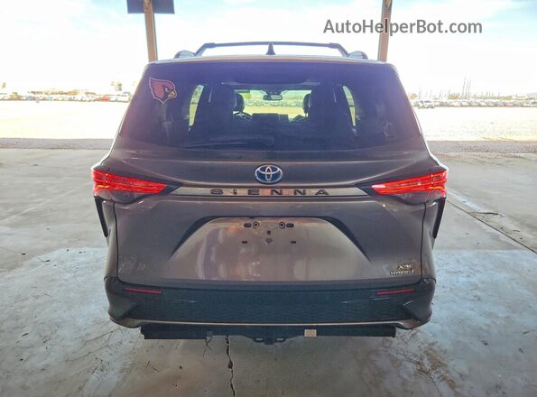 5TDXRKEC7NS092019 2022 TOYOTA SIENNA Gray უკანა ხედი