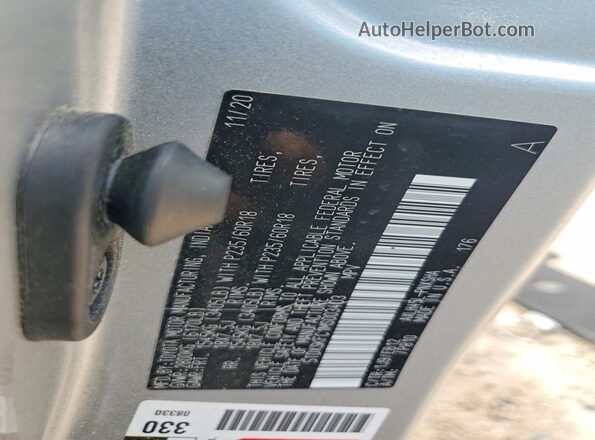 5TDXSKFC1MS003403 2021 TOYOTA SIENNA Silver Widok naklejki z numerem VIN