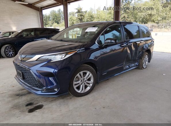 5TDXSKFC4MS006506 2021 TOYOTA SIENNA Black Vista tres cuartos delantera izquierda