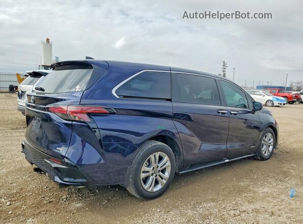 5TDXSKFC9MS005318 2021 TOYOTA SIENNA Blue Հետևի աջ