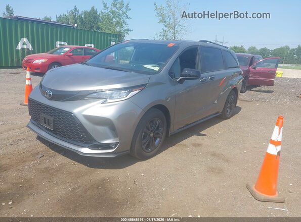 5TDXSKFCXTS240096 2026 TOYOTA SIENNA Серый Передняя левая четверть