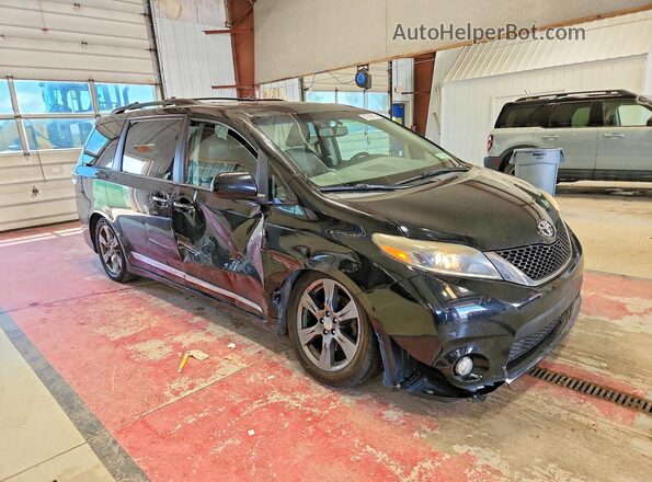 5TDXZ3DC0HS866316 2017 TOYOTA SIENNA Black Передня права чверть
