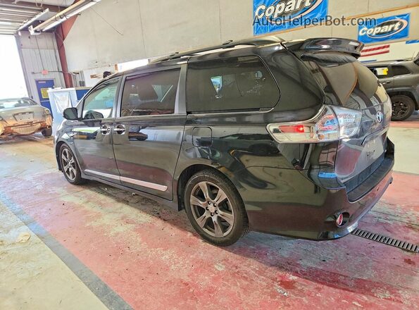 5TDXZ3DC0HS866316 2017 TOYOTA SIENNA Black Задня ліва чверть